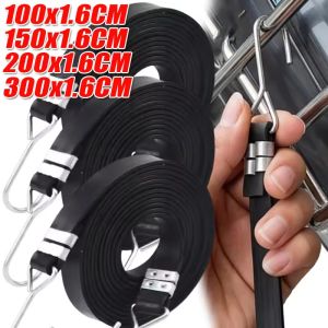 Double Hooks Buckles Motorcycle Elastic Straps High-Strength Binding Tape Bicycle Straps Elastic Flat Straps