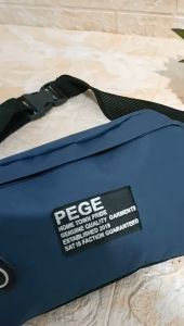 Tas Selempang Waistbag Pria Slempang Kasual Slingbag Bahu Cowok Model Distro Bahan Tebal Kordura- PG 8888