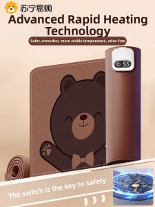 Heated Mouse Pad 2024 New Office Warm Hand Tool Cute Heating Pad for Students Doing Homework Office Warmth Liner Mat