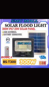 BOSCA Solar Flood Light Led Outdoor Flood Lights Street Lamp BS-T300 300W IP67 Solar Panel 25W/6V Waterproof With Remote