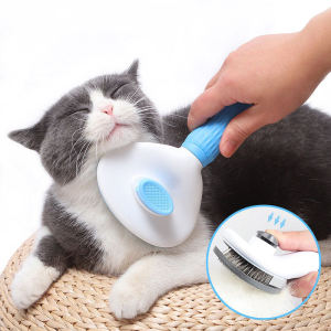 Pet Dog Grooming Hair Remover Brush Self Cleaning Pet Cat Hair Removal Slicker Dematting Comb Brush Grooming Accessories tool
