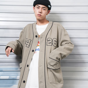 [F426 Official Store] China Trendy Couple Street Hip-Hop Three-Color American Jacket Oversiz Retro Outwear