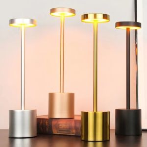 Đèn Bàn LED Có Thể Sạc Lại Cảm Biến Cảm Ứng Đèn Ngủ Không Dây Để Đọc Sách Trên Máy Tính Để Bàn Trang Trí Phòng Ngủ Thích Hợp Cho Nhà Hàng Khách Sạn Bar