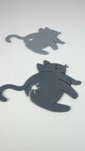 คลิปปิดผนึกสร้างสรรค์ถุงขนมปังขนมขบเคี้ยวก้นแมวตกแต่ง ทําเอง น่ารักตลก