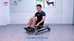 Home Fitness Rowing Machine Folding Indoor Rowing Machine Home Fitness Equipment Rowing Machine Foldable Simulation Double Paddle Rowing Machine Hydraulic Weight Loss 划桨机