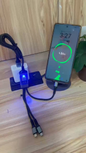 Multi USB PD Charging Cable For Micro USB Type C and 4 in 1 Data Cable with 120w Head Adaptor Fast Charger