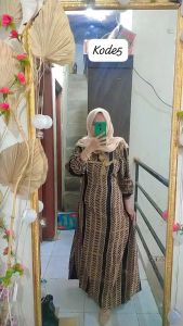 gamis corak batik