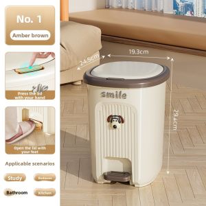 MEIZHUFU | Luxury Large Capacity Pedal Bin For Home