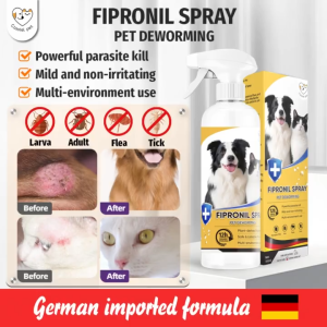 Cassiel Pet Fipronil Spray For Anti Tick And Flea Adult Garapata Remover Insecticide For Dogs & Cats
