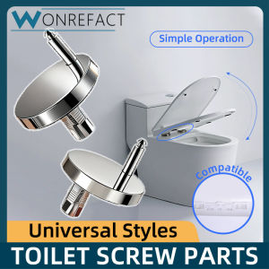 Washroom Toilet Seat Cover Top Install Screw Kit Stainless Steel Waterproof Rust-proof And Durable Top Fix Hinge And Soft Close Kit