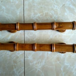 heandle pintu kayu jati ukuran 60cm motif bambu