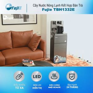 Cây nước nóng lạnh bàn trà cafe điều khiển từ xa FujiE máy nước uống nóng lạnh bình âm điều chỉnh nhiệt độ sôi - Bảo hành 2 năm