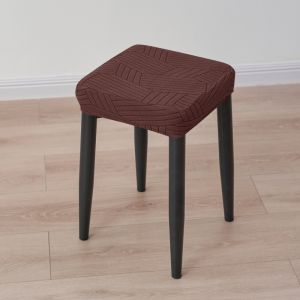 1/2pcs Nordic Square Stool Covers Soft Jacquard Bar Stool Slipcover Counter Saddle Seat Cover for Living Room Coffee Restaurant