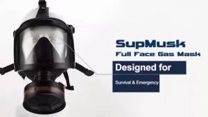 Chemical Respirator Filter Self-Priming Mask: Nuclear Pollution Protection Full Face Gas Mask MF14/87