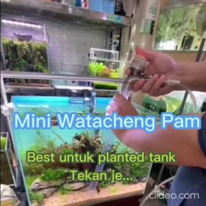 Aquarium Water Changer Button Vacuum Water Change Watacheng Gravel Cleaner Siphon Pump Cleaning HappyFishLife