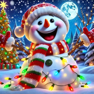 HUACAN Diamond Mosaic Snowman Cartoon Handmade Diamonds Painting Winter Christmas House Home Room Art Craft Handmade