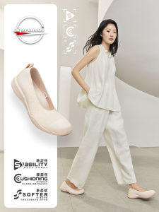 รองเท้าผ้าใบลำลอง Sprandi สำหรับผู้หญิง สวมใส่สบาย ระบายอากาศได้ดี น้ำหนักเบา รองเท้าสวมแบบลำลอง ส้นแบน ทรงหัวมน