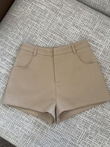 V.C.I | Khaki A-Line High-Waist Shorts Casual Summer Slim Fit Shorts