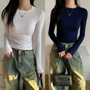 QIAOCHENXIAN | Plus Size Shaping T-Shirt Long Sleeve