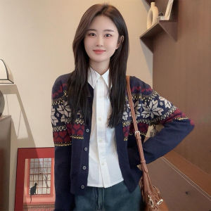 Áo Len Cardigan Cổ Tròn Dệt Kim Phong Cách Hàn Quốc Dành Cho Nữ Mùa Xuân Mới Chất Lượng Cao Cấp Có Nút Cài Thường Ngày