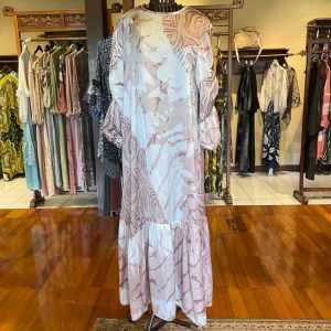 Evita Dress by Dian Pelangi LIMITED EDITION Busana Muslim Maxi Dress Gamis Abaya Kaftan Gaun Outfit Busui Pesta Pernikahan Kondangan Lebaran Casual Formal Wanita Hijaber Cantik Anggun Modis Modern Elegan Mewah Model Korea Terbaru Motif Abstrak Kekinian