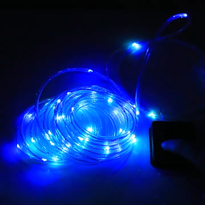 AIMO LED Solar Rope Lights Outdoor Solar String Lights Indoor Waterproof Solar Powered Trampoline Light Clear Tube Pool Light for Camping Fence Yard Walkway Path Garden Outside Decor