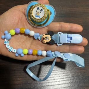 Disney | Kawaii baby pacifier holder for newborn breastfeeding nipple clip baby exclusive chewable nipple baby pacifier  anime printed
