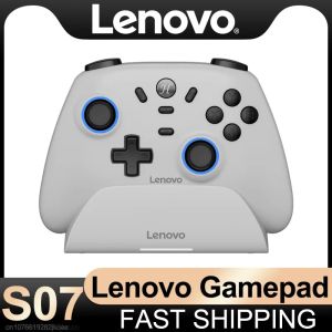 New Lenovo S07 GamePad Wired Bluetooth and 2.4G Connection Switch/Computer PC/Android TV Support TURBO Function 600mAh Battery