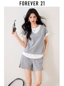 Forever21 | Comfortable Leisure Set for Summer T-Shirts Shorts