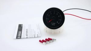 RYSJM | Smoke Lens 52mm Car Tachometer 0‑8000 RPM White LED Light Pointer Tacho For 1-8 Cylinders Gasolin Powered Racing Boat Yacht 12V