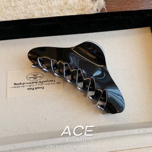 Classic French Hair Claw Large Size Simple Womens Headwear Shark Clamp Back Hair Styling Fashionable Hair Accessories