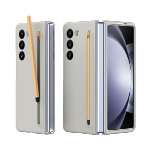 Luxury Skin Feel Frosted Busienss Phone Case for Samsung Galaxy Z Fold 8 Ultra 7 6 5 4 5G Bullet Stylus Slot Full-Protect Cover