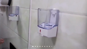 700ml Automatic Liquid Soap Dispenser Touchless Wall Mounted Battery Smart Sensor Hand Washing Container 自动感应皂液器