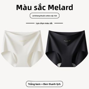 MiiOW | Quần lót yoga Ice Silk cạp cao bằng cotton nguyên chất cho nữ Quần lót tam giác không để lại dấu vết kháng khuẩn