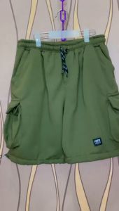 Bawahan Pria Dewasa Remaja Broadshort Cargo Pendek - Celana Laki-Laki Bahan Fleece Premium