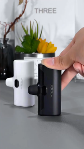 Vyvylabs 5000mAh Power Bank Lightweight Built-in Cable For Convenient Mobile Power With LED Light