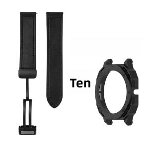 Huawei GT Cyber Watchband Replacement Leather Shell Modification New Model Foldable Buckle Womens Mens Watch Case Accessories