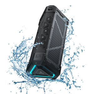 MLOVE P3 Outdoor Bluetooth Speaker 40W Output Power Bluetooth 5.3 Speaker Stereo Sound IPX7 WaterproofMicro SD CardRGB Light
