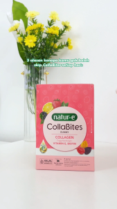 [Bundle] Natur-E CollaBites Pouch Gummy Collagen with Vitamin E & Biotin 4 Pouch isi 32 Gummies