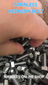 1 SET M12 x 1.75P - 12MM STAINLESS HEXAGON BOLT / CAPSCREW HEXAGON BOLT/ HEX BOLT /HEXAGONAL BOLT - Stainless 304 AIRBOLTS 16mm to 160mm