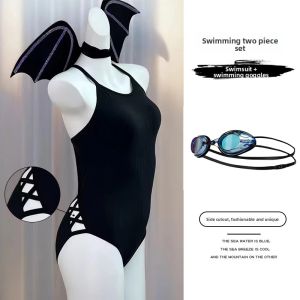 Zoke | Racing Swimsuit No Padding Triangular Black Lacy Back