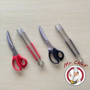 กรรไกรบาบีคิว 🍢 ปิ้งย่าง สไตล์เกาหลี กรรไกรตัดเนื้อเกาหลี ที่คีบเนื้อเกาหลี ที่คีบอาหาร ที่คีบอาหารปิ้งย่าง กรรไกร กรรไกรบาร์บีคิว ไม้คีบเนื้อ ที่คีบ