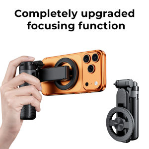 Upgrade Magnetic Phone Holder 360° Rotation Pocket Selfie Stick With Bluetooth Focusing Foldable Desktop Stand for Vlog Shooting