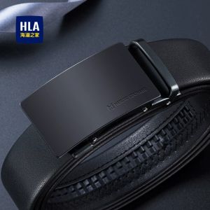 HLA | Mens Business Auto Buckle Belt Real Leather