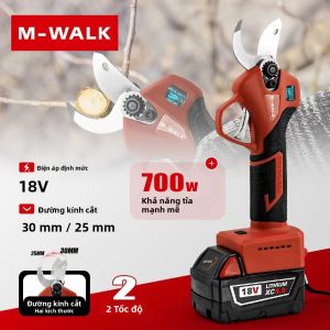 M-WALK 18V Điện Không Chổi Than Kéo Cắt Tỉa Điện 30Mm Không Dây Kéo Làm Vườn Đèn LED Cho Pin Milwaukee Cây Ăn Quả Cắt Tỉa Dụng Cụ
