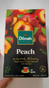 Trà đen vị Đào (Peach) túi lọc Dilmah hộp (30g*20 túi*1.5g) nhập khẩu Sri Lanka