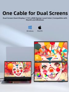 Coocaa | Foldable Dual Screen Monitor Secondary Display