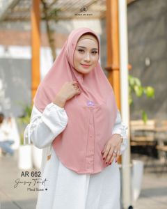 ARRAFI Hijab Instan AR 662 Jersey Premium Pet Antem Variasi Permata Daily