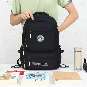 TB BAG #9994 FASHION CANVAS MATERIAL 19INCHES MENS BACKPACK WITH ORGANIZED POCKETS FOR LAPTOPS AND BOOKS