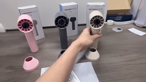【199 Winds】2025 New Handheld High-speed Small Fan USB Charging Portable Bladeless Turbo Fan Handheld Travel Desktop Fan